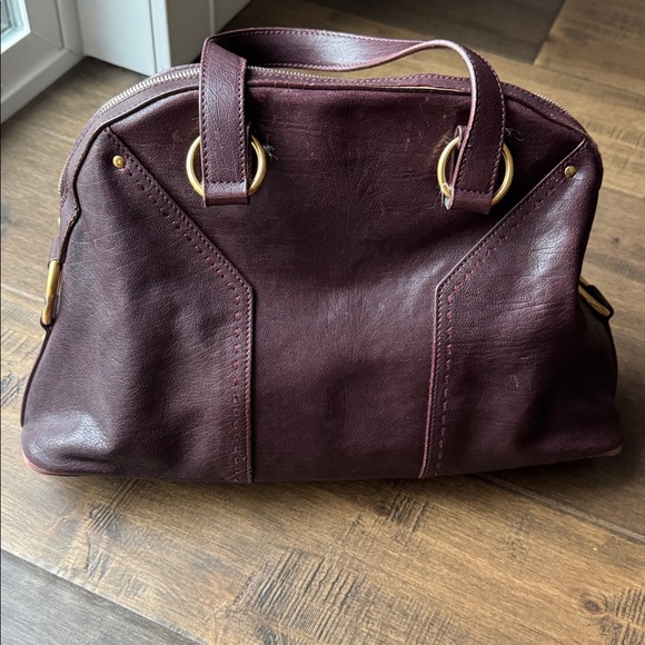 Yves Saint Laurent Dark Brown Satchel - Picture 2 of 4